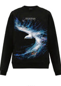 FesFas Eagle-print Sweatshirt | Black
