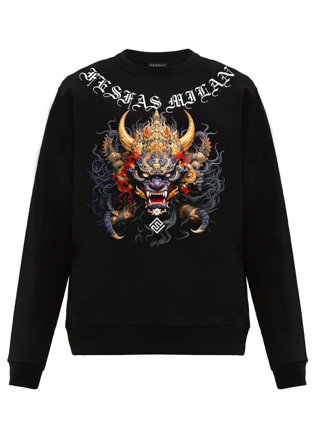 FesFas dragon-print Sweatshirt | Black