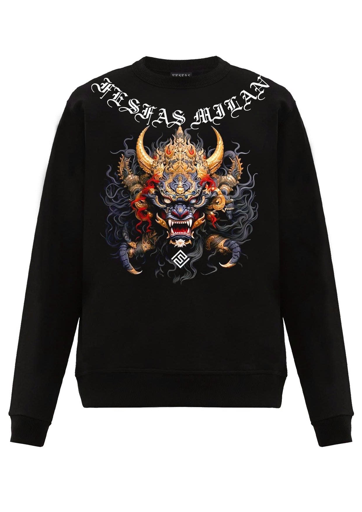 FesFas dragon-print Sweatshirt | Black