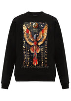 FesFas Eagle-print Sweatshirt Set | Black