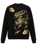 FesFas golden horse-print Sweatshirt | Black