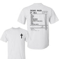 Salvation Jesus Paid It All 2 Sided Shirt, Christian Receipt Crewneck Short Sleeve, Jesus Merch Faith Based Shirt, Gift...