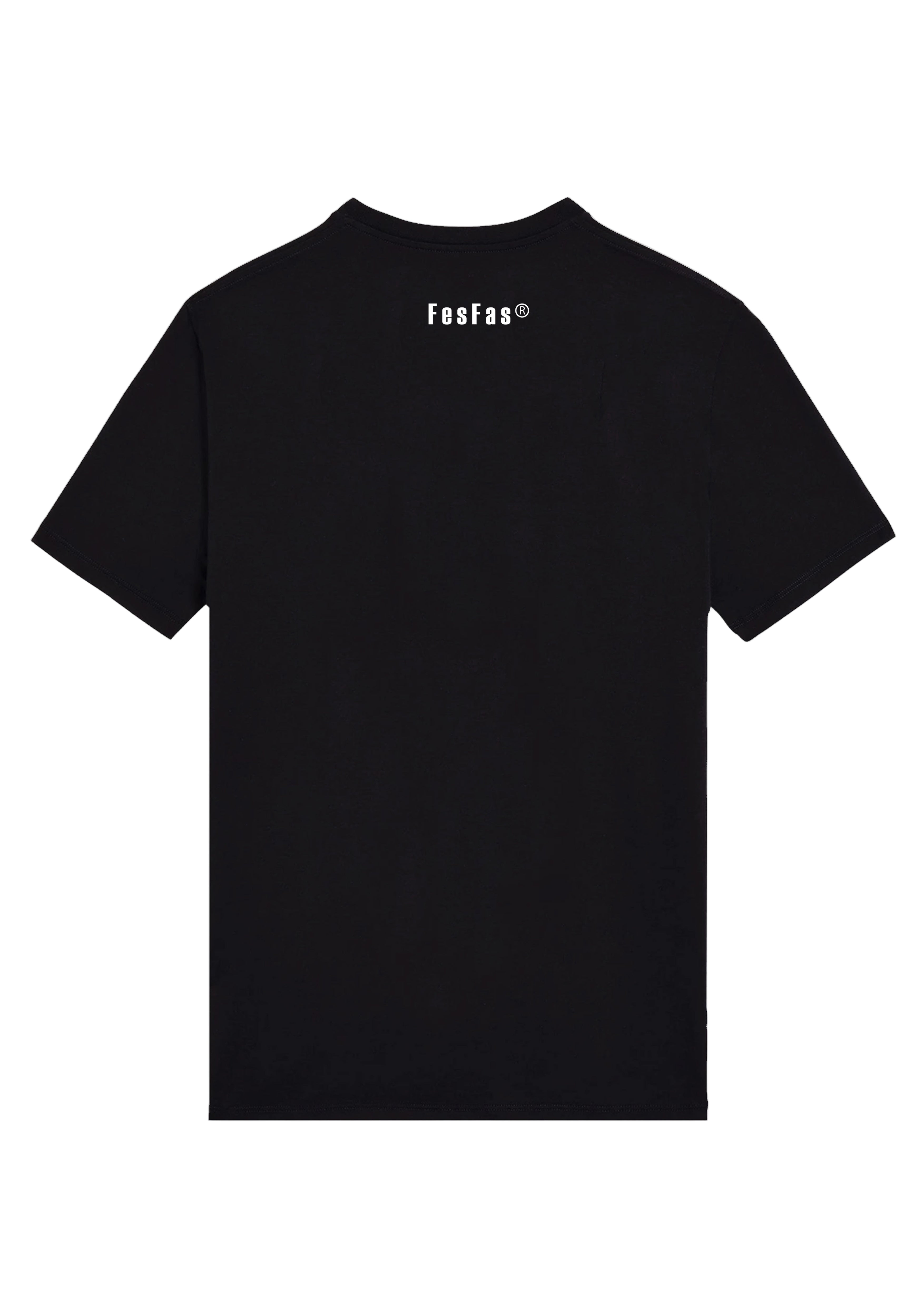 FesFas art-print T-shirt | Black