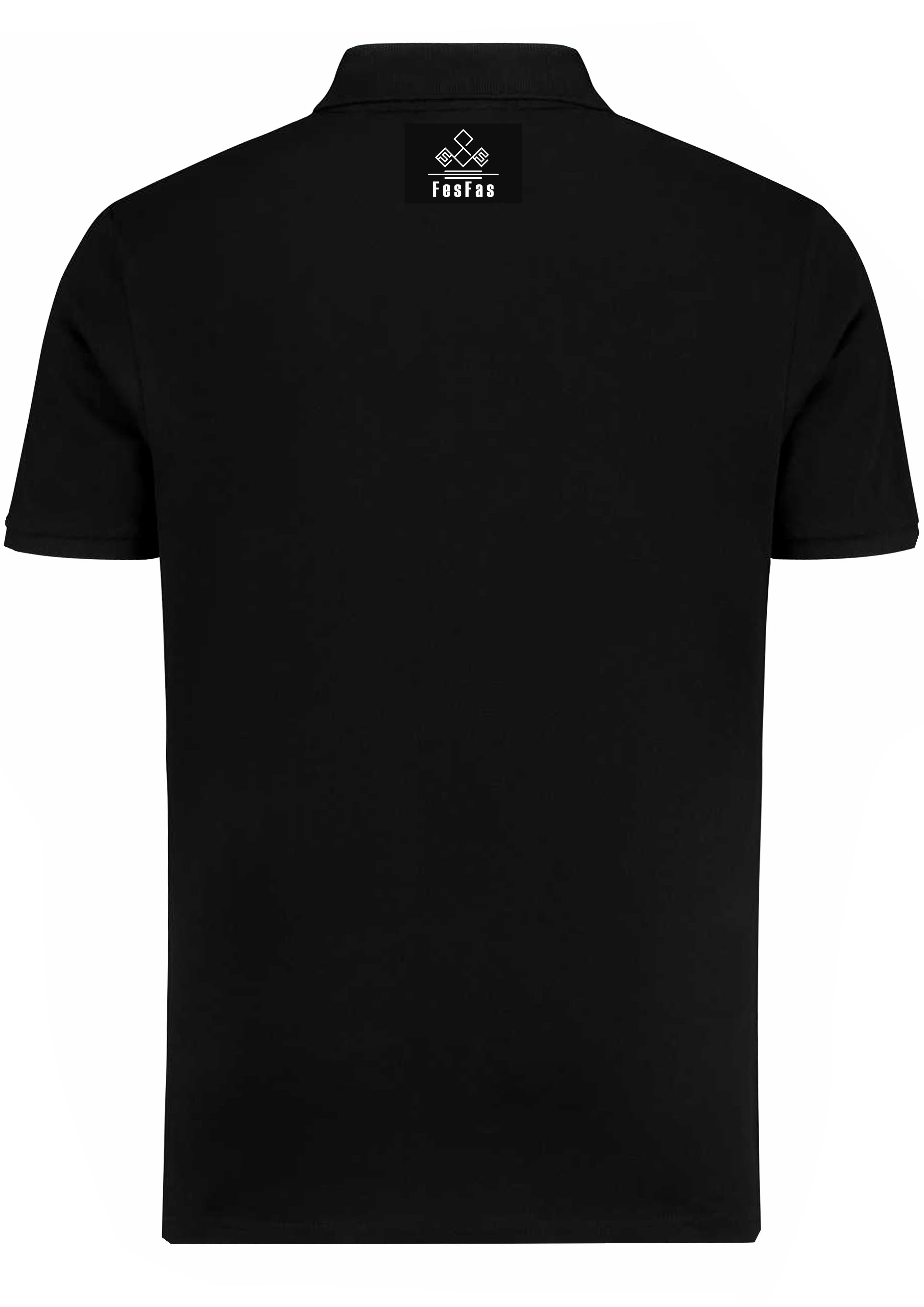 FesFas Pioneers-print Polo Shirt | Black