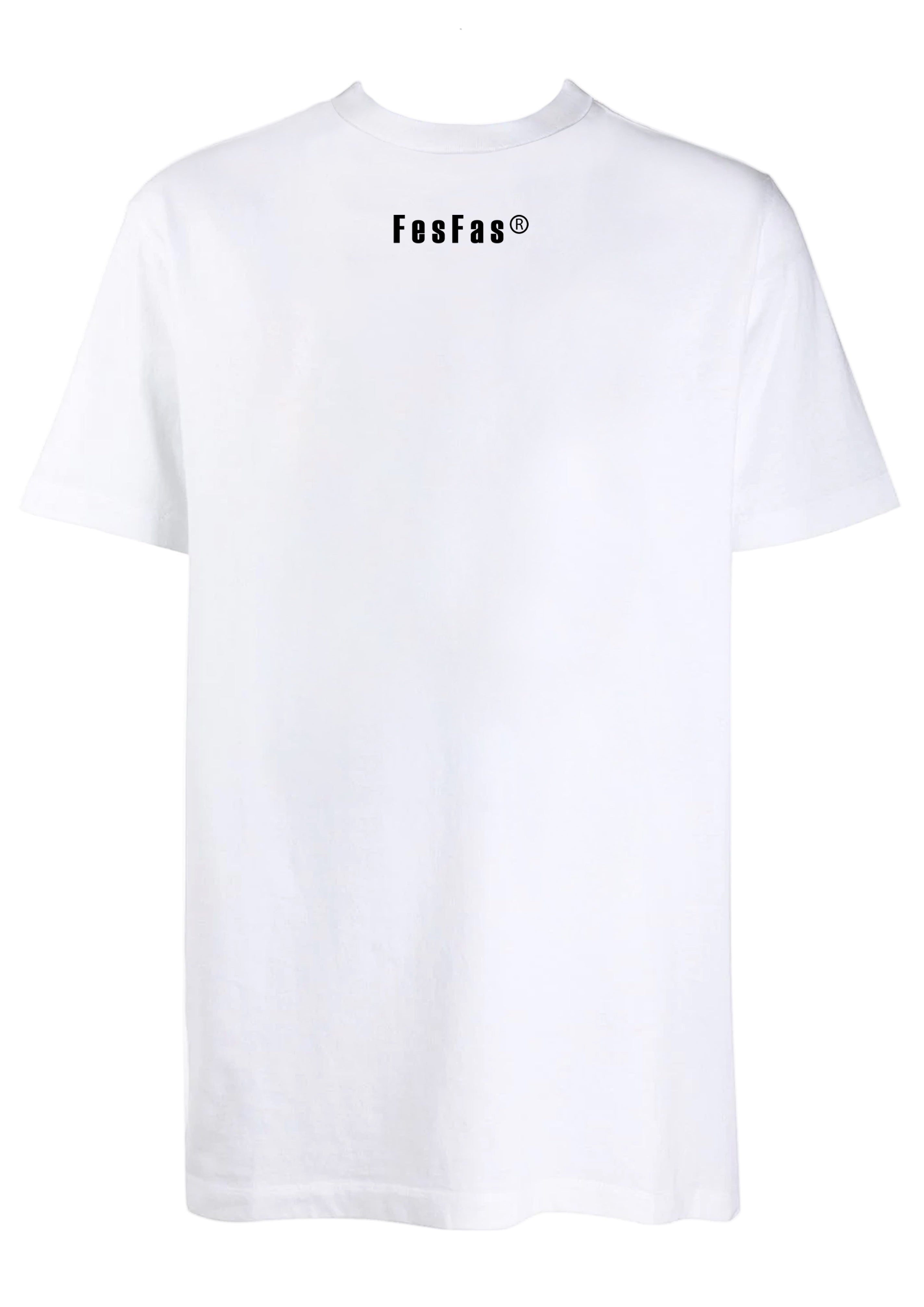 FesFas athens-print T-shirt | White