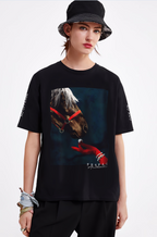 FesFas horse-print T-shirt | Black