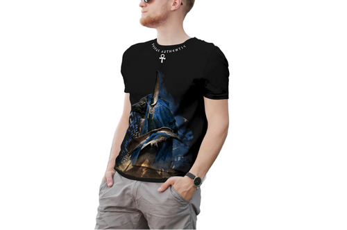 FesFas Anubis-print T-shirt | Black | Men