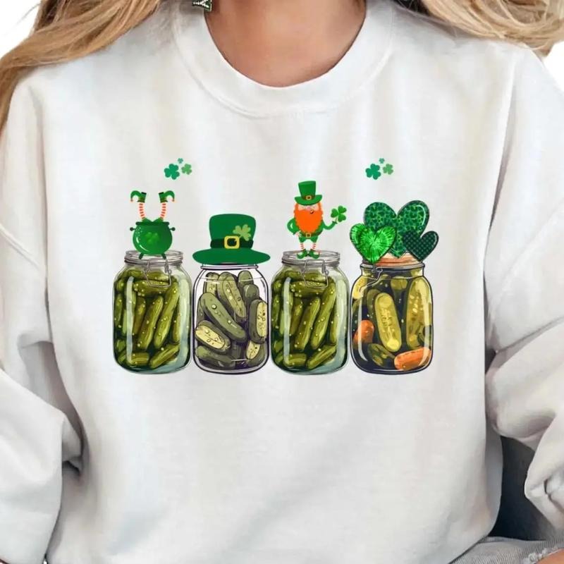 St. Patrick's Day Pickle Unisex Gildan Sweatshirt T-Shirts, Hoodie | GrindPrints.com