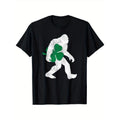 St Patricks Day Shirt - Clover Leaf Irish Sasquatch T-Shirt, Unisex