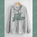 Stay Spooky Halloween Zip Up Two Color Options Grey Halloween Oversize Zombie Halloween T-Shirts, Hoodie, Sweatshirt