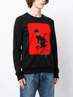 FesFas Sphynx-print Sweatshirt | Black