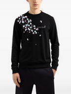 FesFas Flower-print Sweatshirt | Black