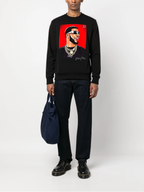 FesFas Swag-print Sweatshirt | Black