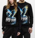 FesFas pegasus-print Sweatshirt | Black