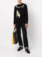 FesFas crane-print Sweatshirt | Black