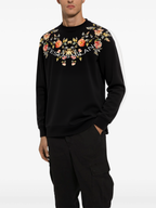 FesFas Flower-print Sweatshirt | Black