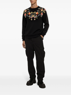 FesFas Flower-print Sweatshirt | Black