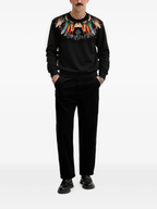 FesFas Feather-print Sweatshirt | Black