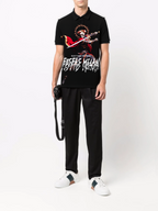 FesFas bone knight-print Polo Shirt | Black