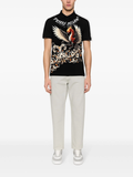 FesFas phoenix-print Polo Shirt | Black