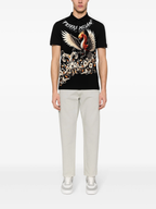 FesFas phoenix-print Polo Shirt | Black