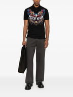 FesFas royal eagle-print Polo Shirt | Black