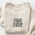 Classic Fit Unisex T-shirt/Sweatshirt - I Need A Diet Coke Diet - Cotton Hoodie | GrindPrints.com