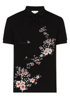 FesFas Floral-print Polo Shirt | Black