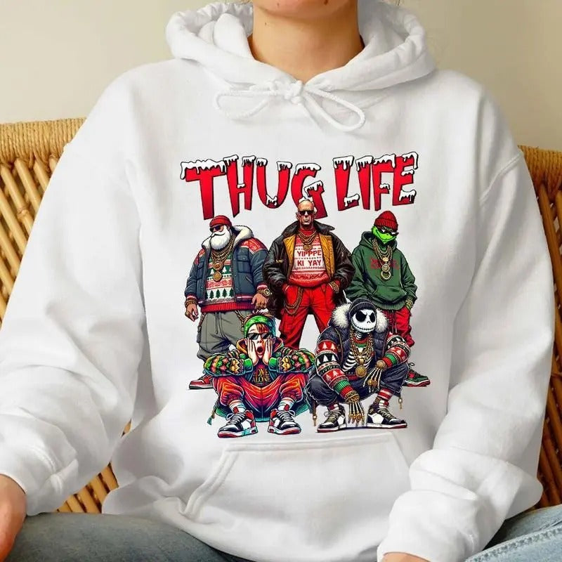 THUGLIFE Christmas Movies Sweatshirt, Hoodie & Tshirt, Perfect Gift, Holiday Gift | GrindPrints.com