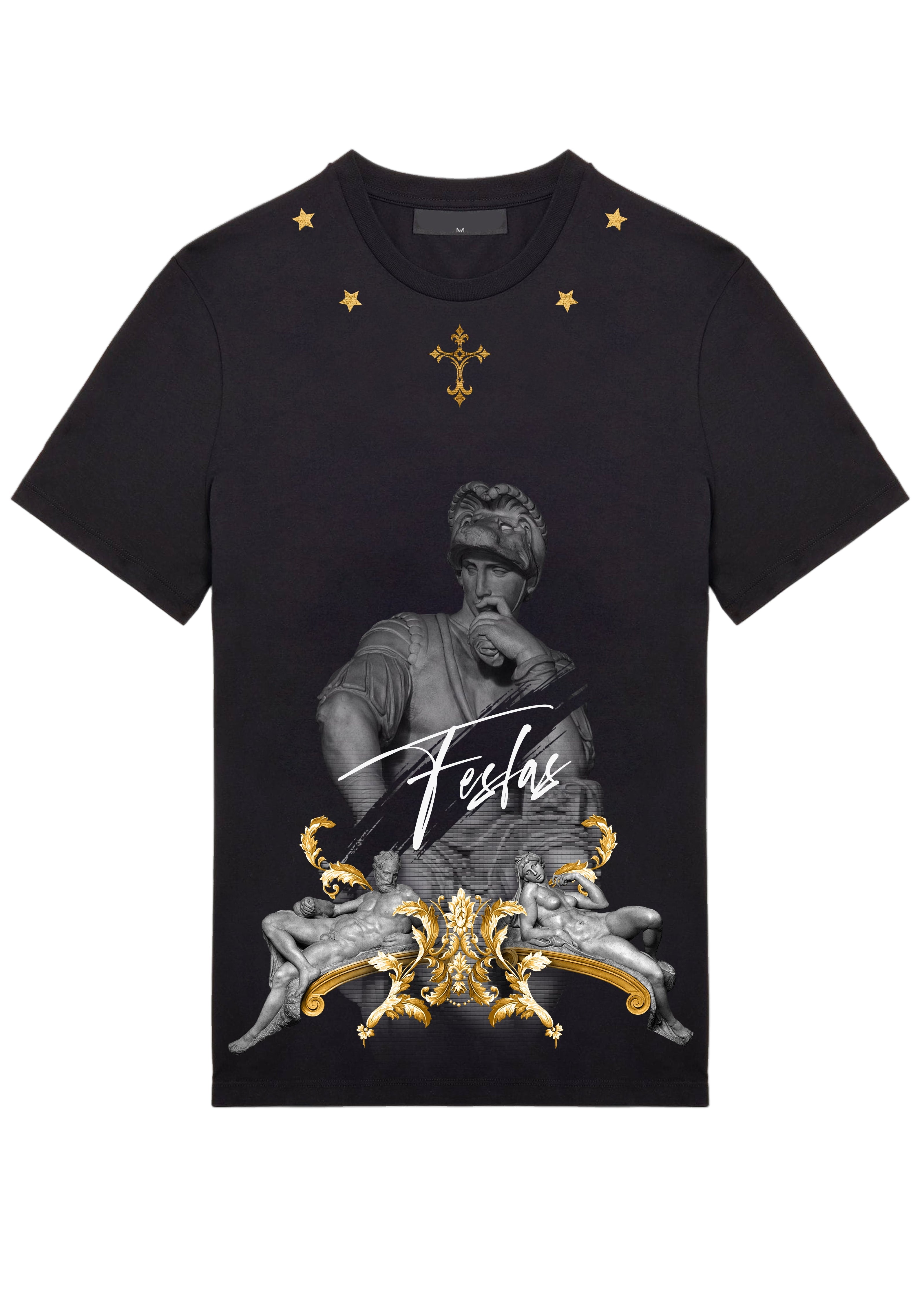 FesFas sculpture-print T-shirt | Black