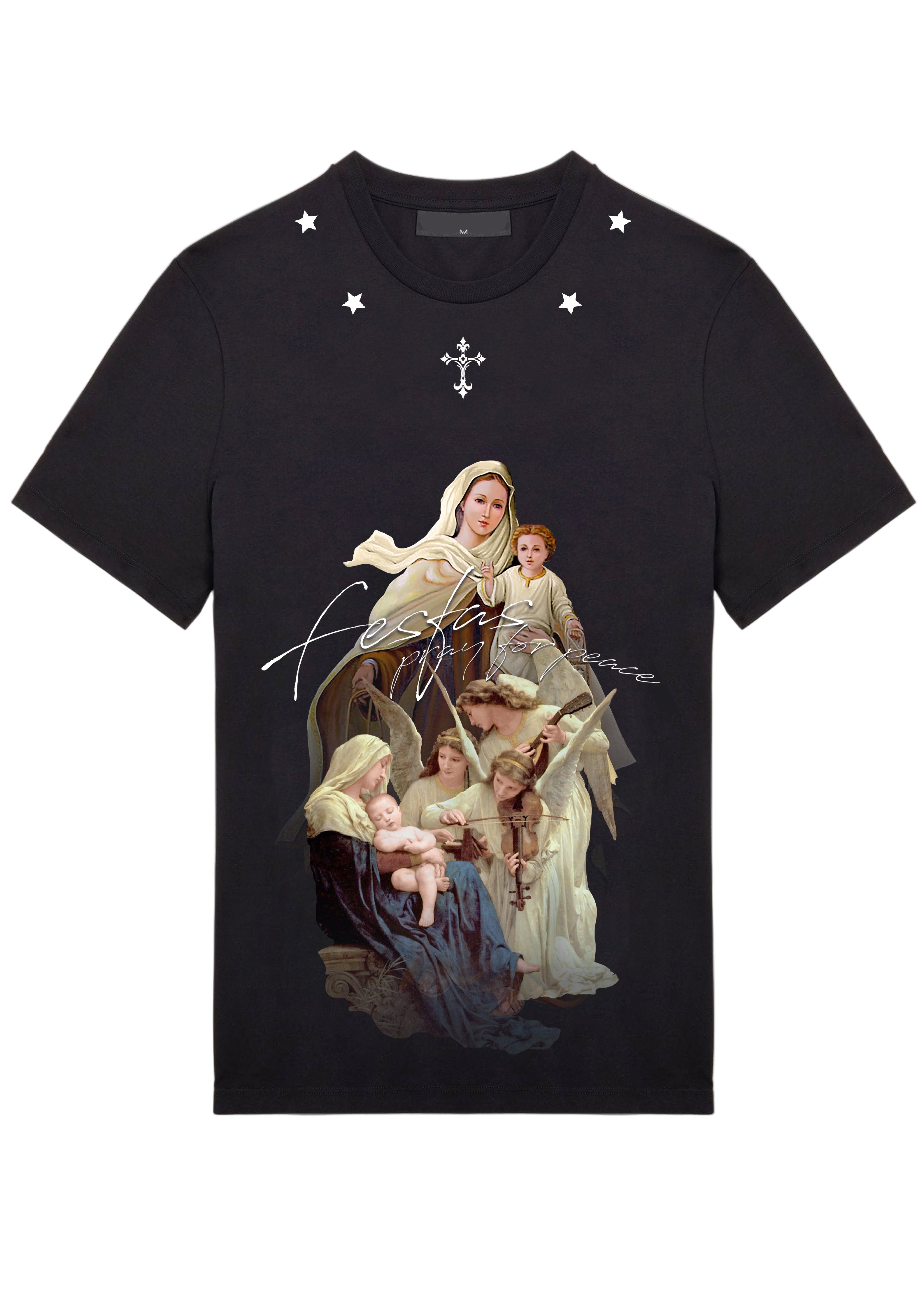 FesFas peace-print T-shirt | Black | Men