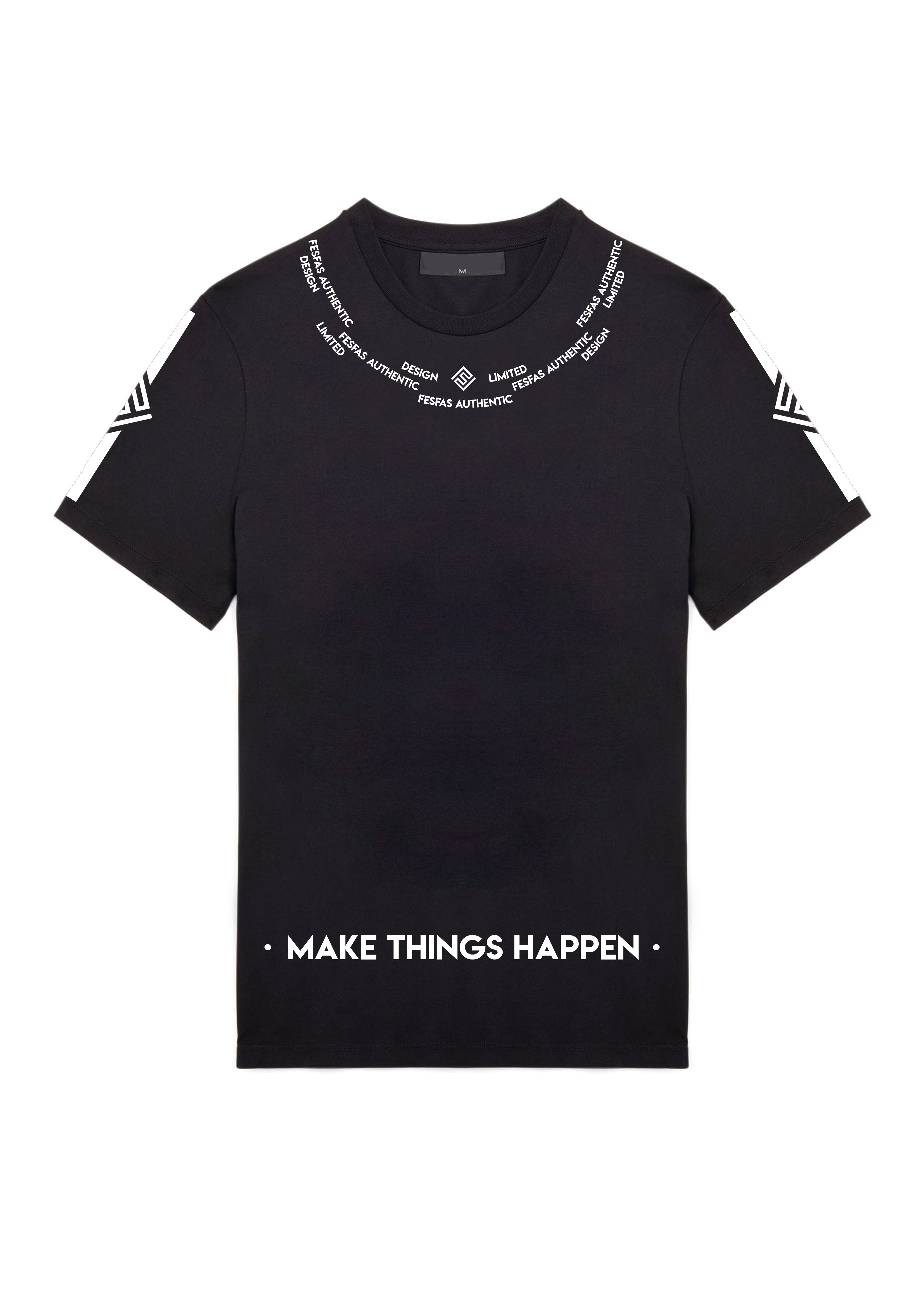 FesFas graphic-print T-shirt | Black | Men