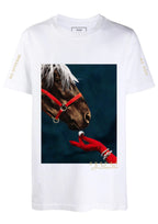 FesFas horse-print T-shirt | White