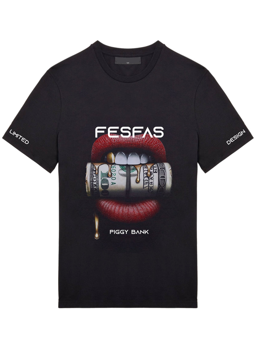 FesFas lips-print T-shirt | Black | Men