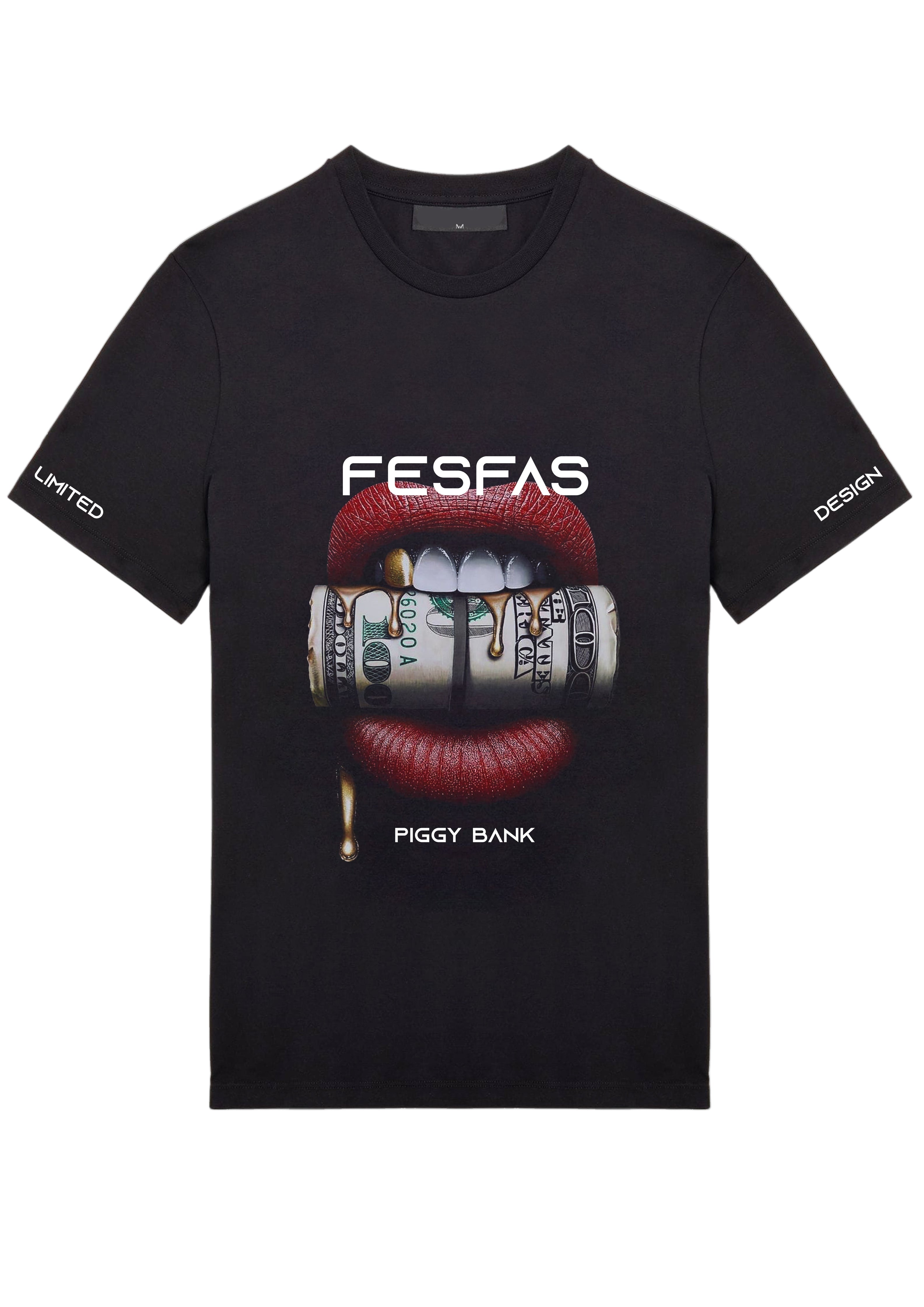 FesFas lips-print T-shirt | Black | Men