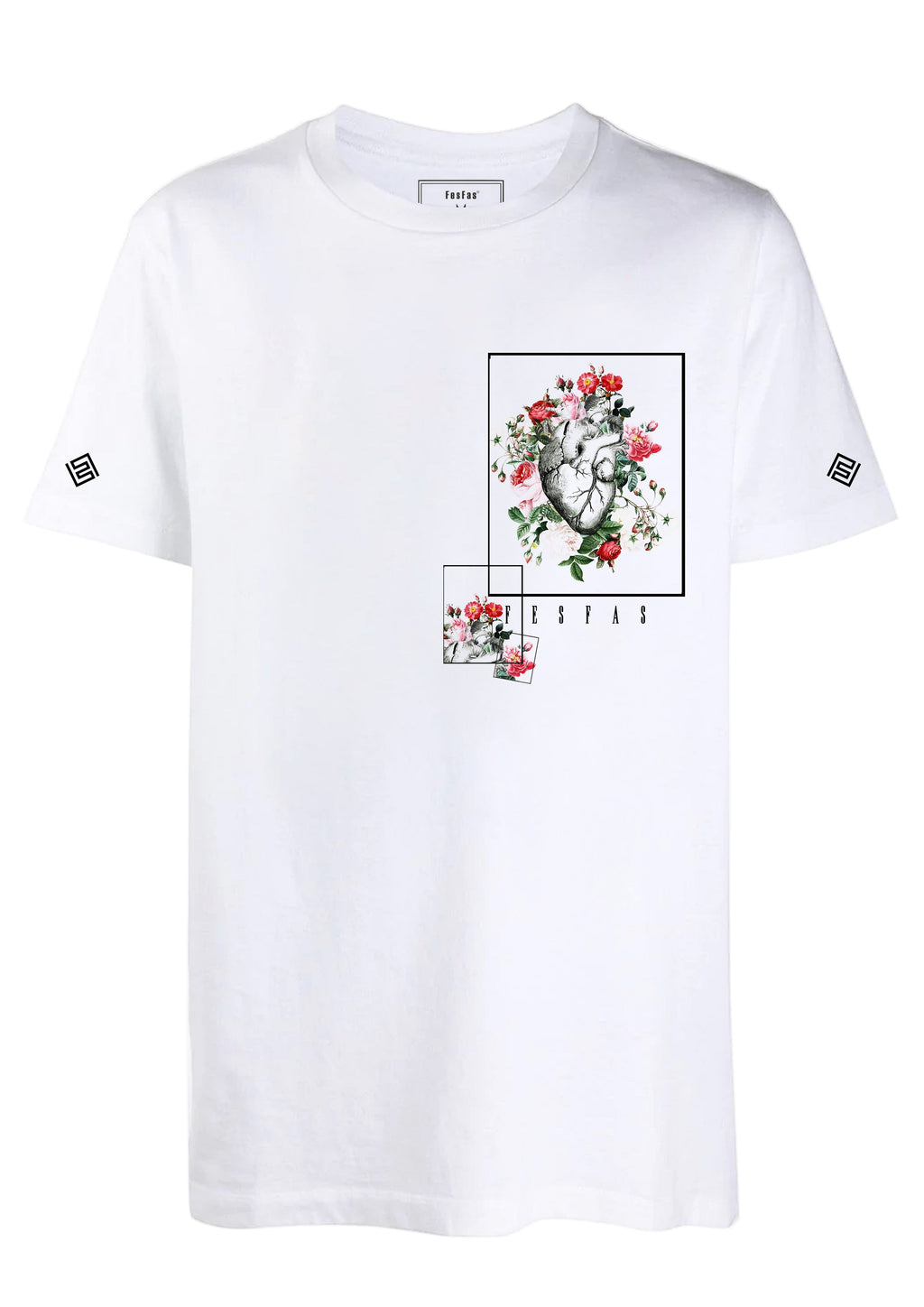 FesFas heart-print T-shirt | White