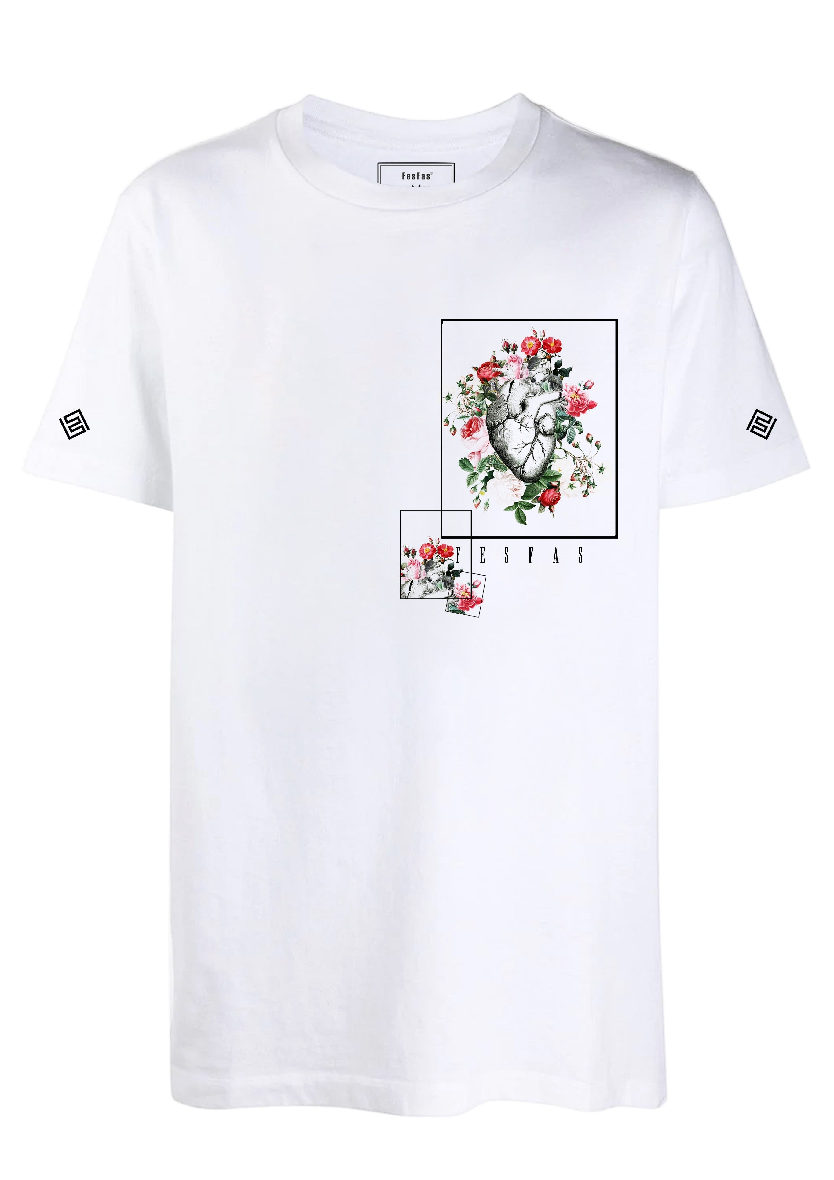 FesFas heart-print T-shirt | White