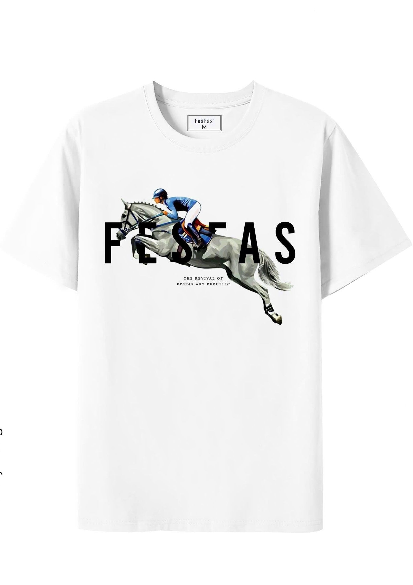 FesFas horse-print T-shirt | White