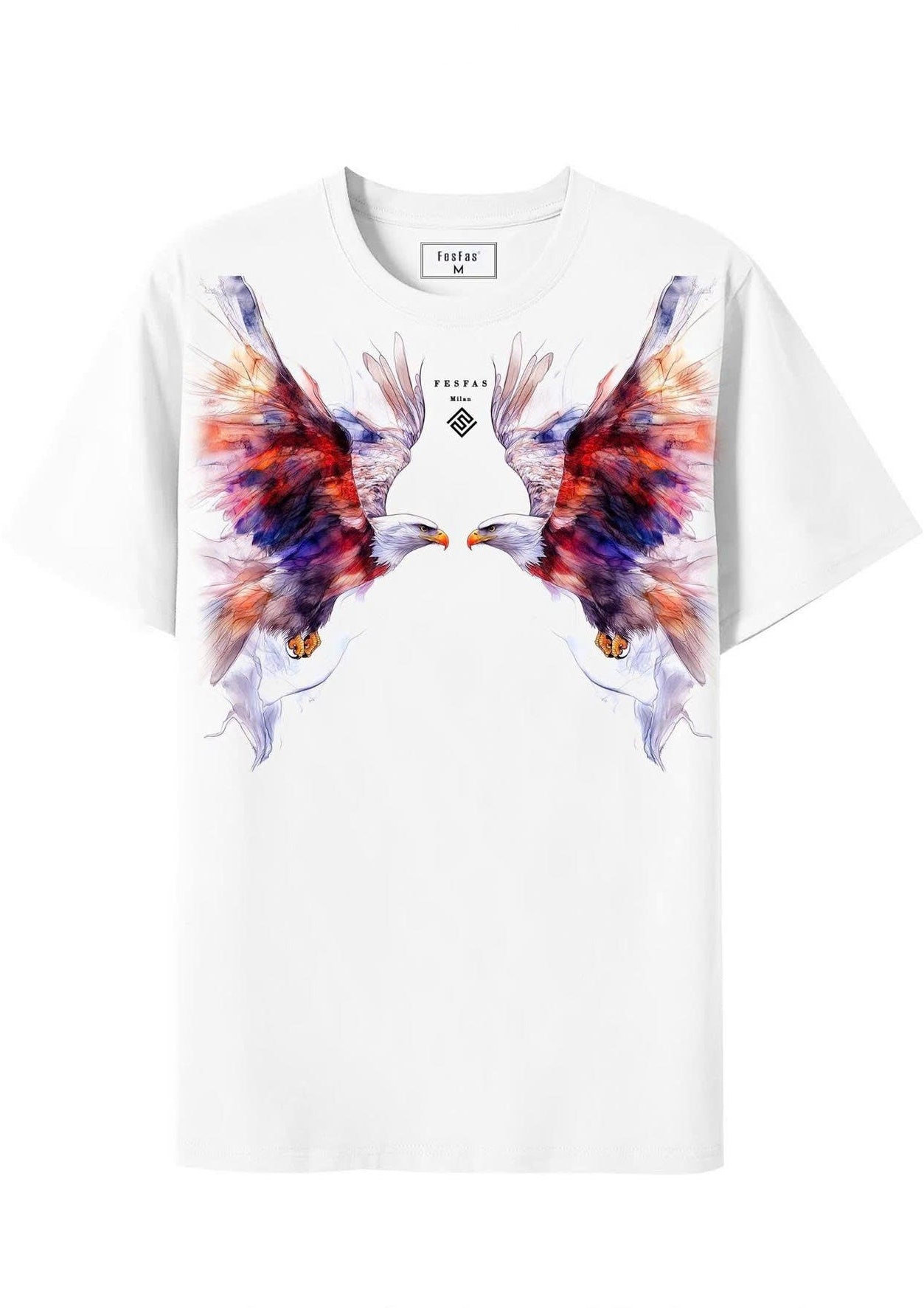 FesFas eagle-print T-shirt | White