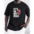 The Union Jack & Slogan Pattern Print Men's Comfy Chic T-shirt, Graphic Tee Men's Summer Outdoor Clothes, Men's Clothing,...