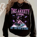 This Anxiety Is Chronic Sweatshirt, This Book Is Iconic Hoodie, Anxiety Humor, Book Lover Sweater, Gift for Reader,...
