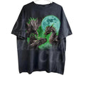 Three Dragons Vintage Retro Dragon Fantasy Moon Funny Washed Alpha Fantasy Y2k Lovers Streetwear T-Shirts, Hoodie, Sweatshirt