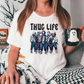 Thug Life Horror Shirt, Horror Characters Friends, Horror Tarot Card Shirt, Scary Halloween Movie, Unisex Short Sleeve...