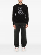 FesFas black bear-print Sweatshirt | Black