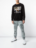 FesFas Graphic-print Sweatshirt Set | Black