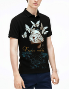 FesFas butterflies-print Polo Shirt | Black