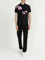 FesFas Floral-print Polo Shirt | Black