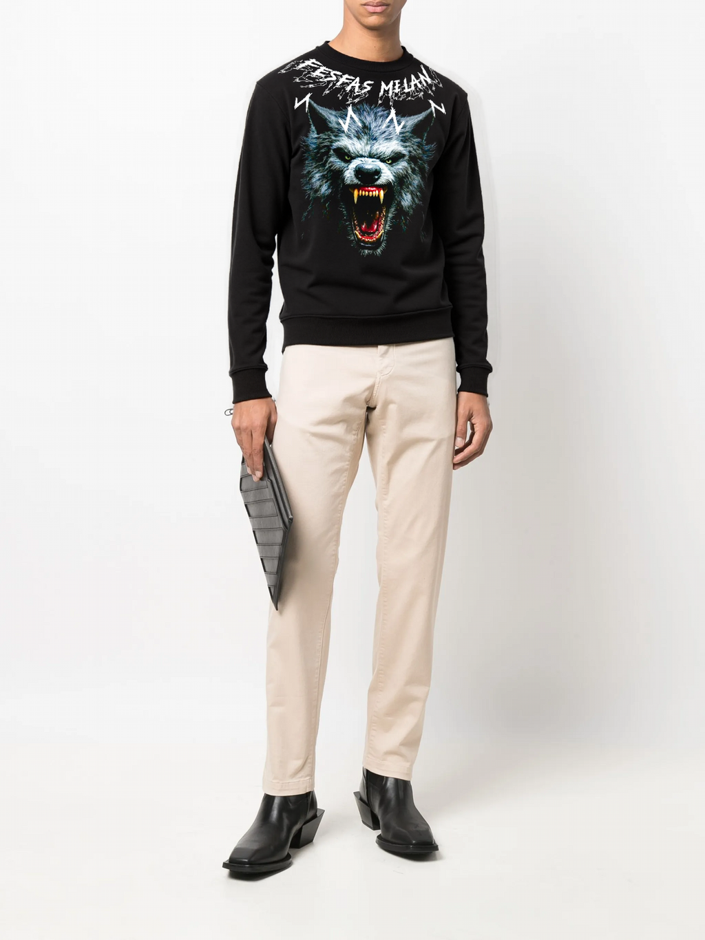 FesFas hyena-print Sweatshirt | Black
