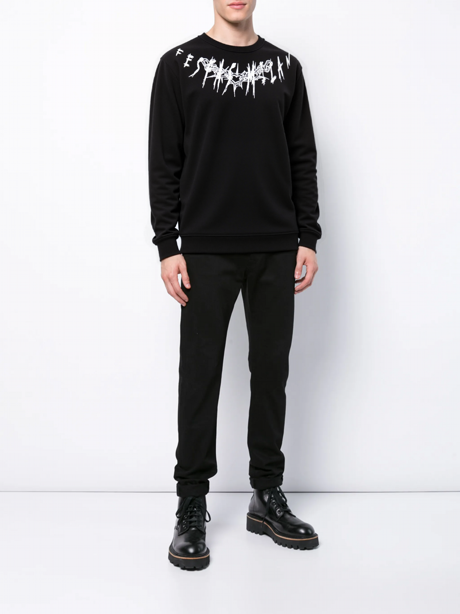 FesFas graphic-print Sweatshirt | Black