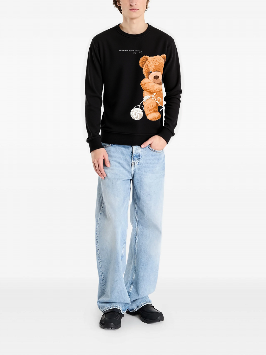FesFas bear-print Sweatshirt | Black